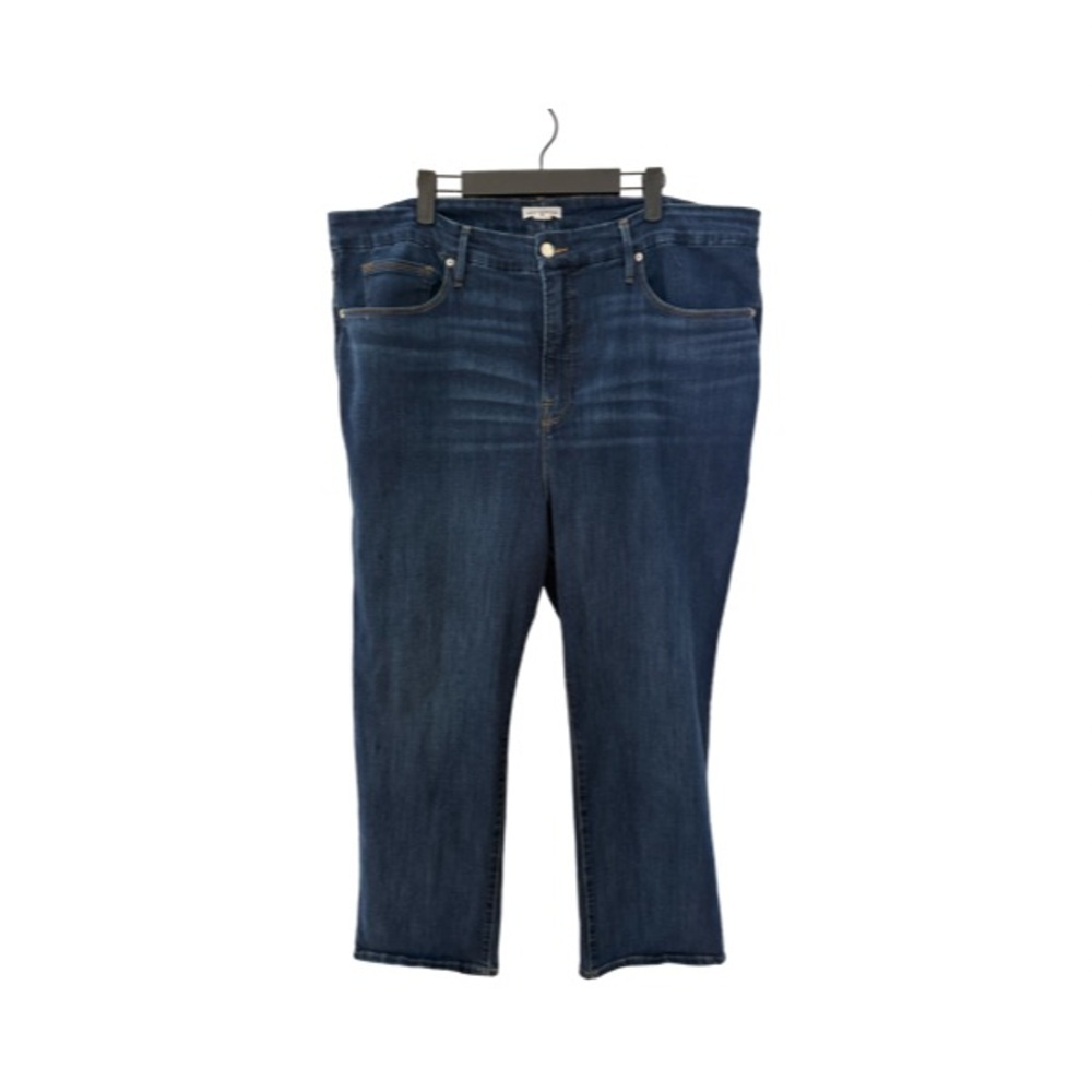 Good American Straight Leg Ankle Jeans Plus Size 22 - Picture 2 of 7